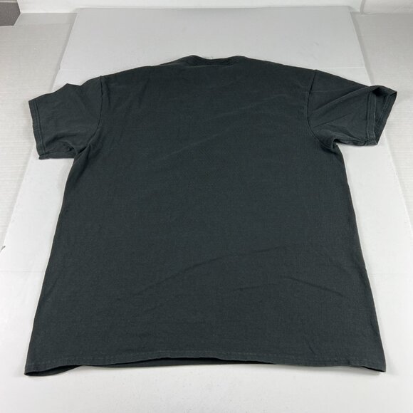 Y2K Skull Skeleton Lighting Rock Reaper Shirt Fits Medium Black Faded Tee Tag L - Picture 7 of 11